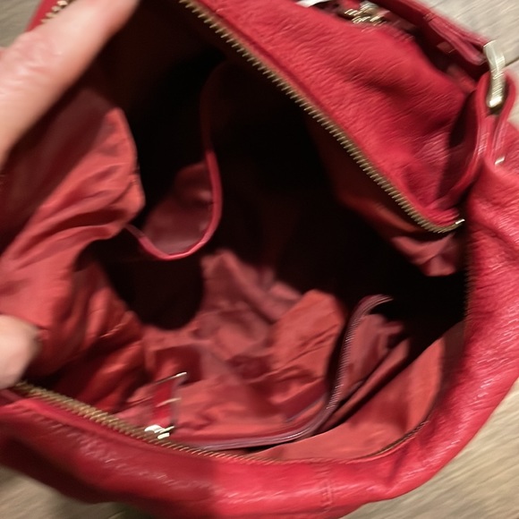 Red Danier all leather purse with multiple compartments. Excellent condition. - Picture 4 of 8